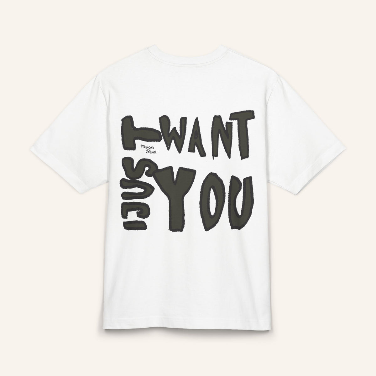 T‑Shirt — Bold 'I Want You' Graphic Tee (Back Print)