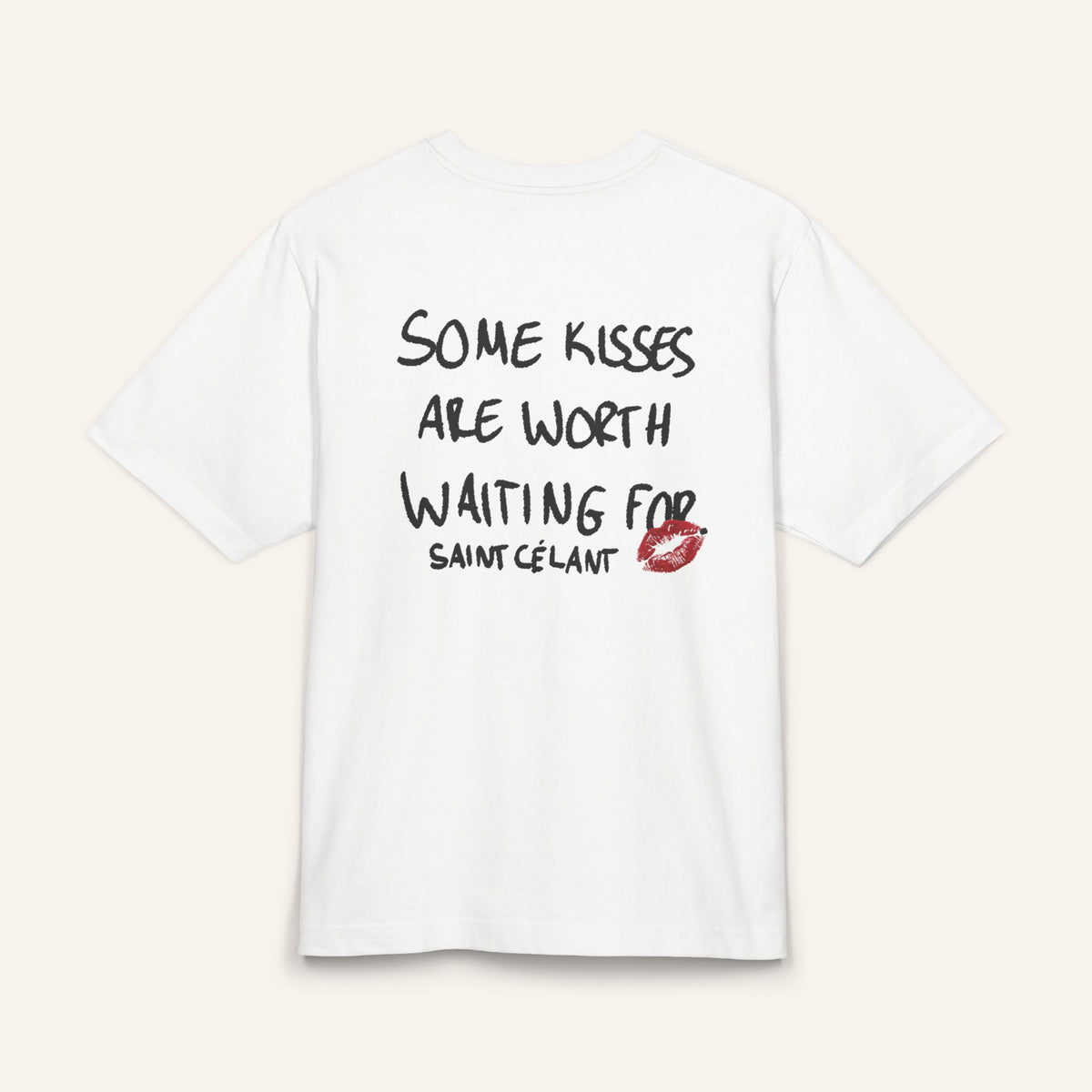 "SOME KISSES ARE WORTH WAITING FOR" Heavy Oversized Tee