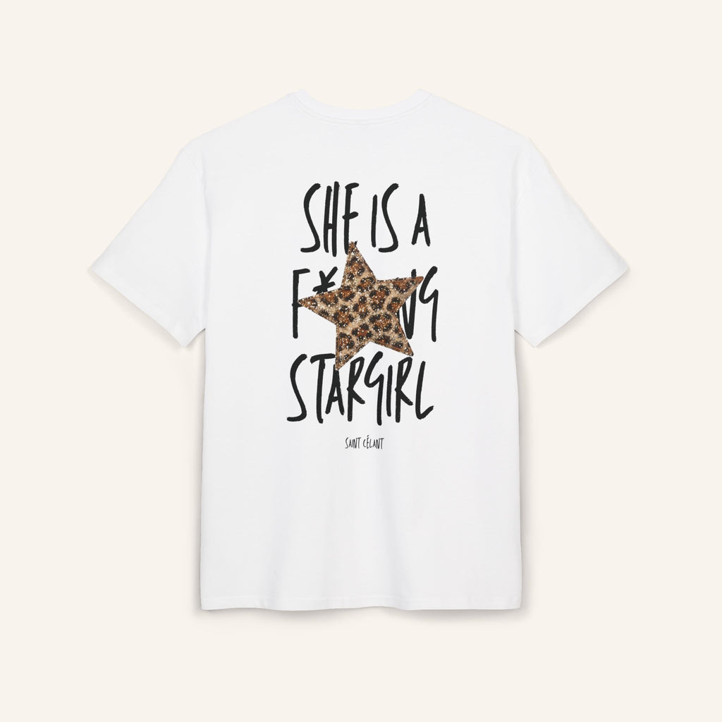 SHE IS A STARGIRL HEAVY OVERSIZED TEE