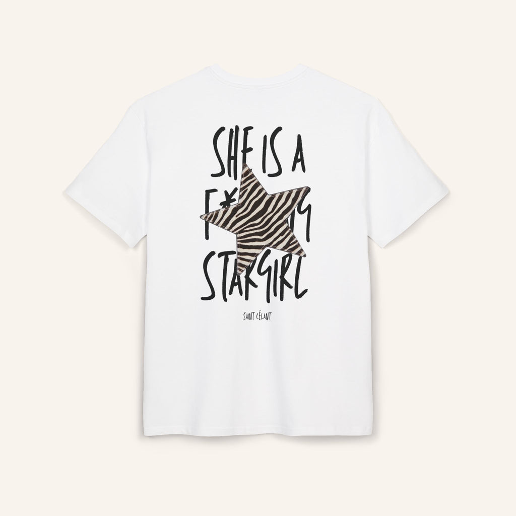 SHE IS A STARGIRL HEAVY OVERSIZED TEE