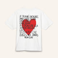"JE T'AI AIMÉ EN SILENCE" Heavy Oversized Tee