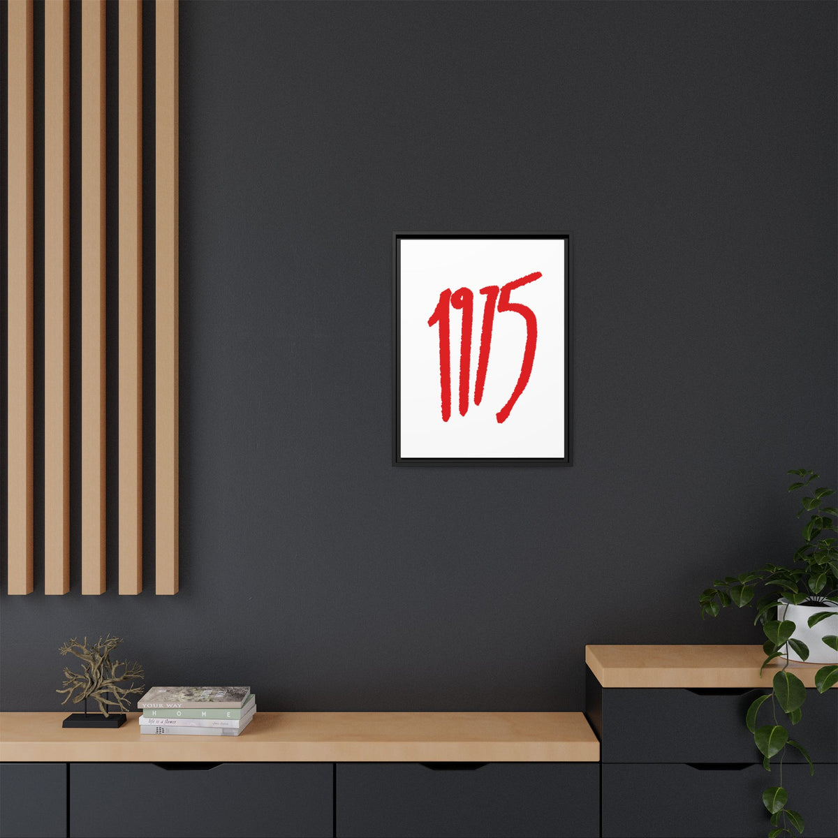 1975 Framed Canvas Print