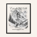 SKI Framed Canvas Print