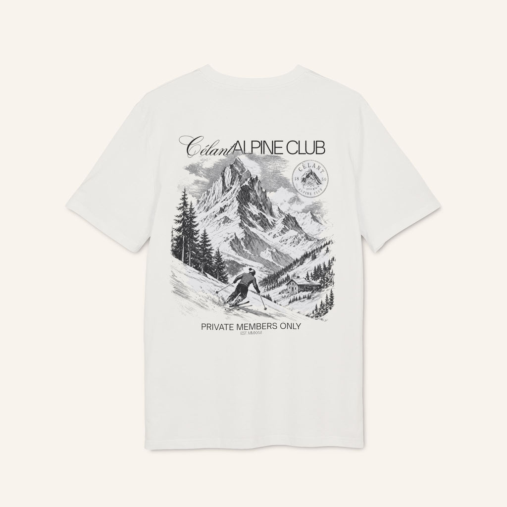 Alpine Club Ski T-Shirt — Vintage Mountain Back Print