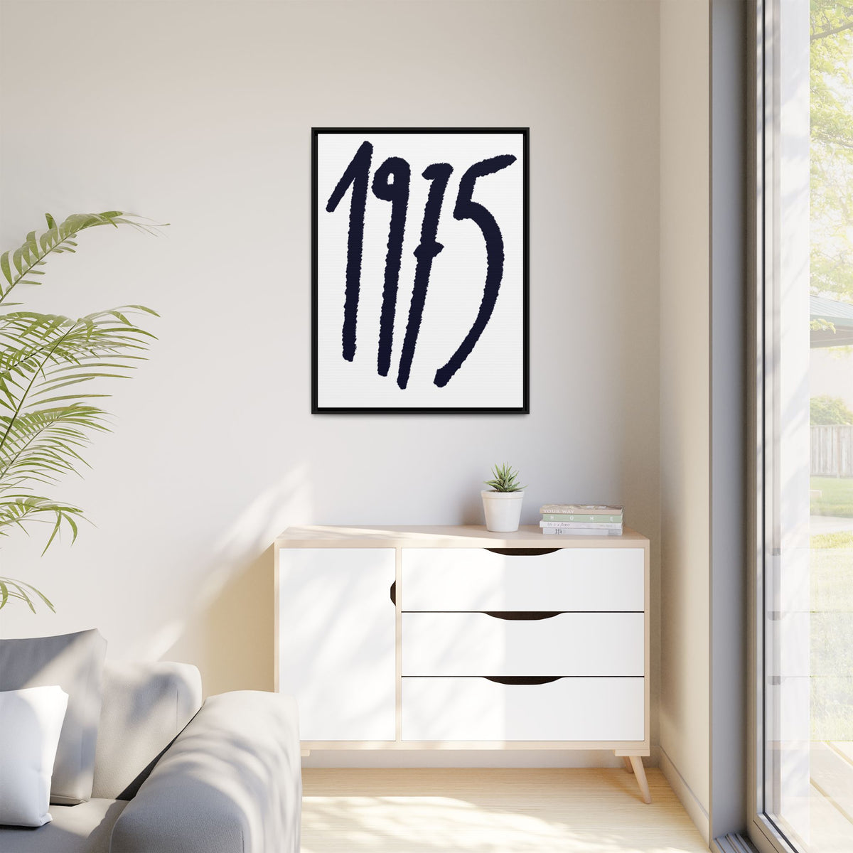 1975 Framed Canvas Print
